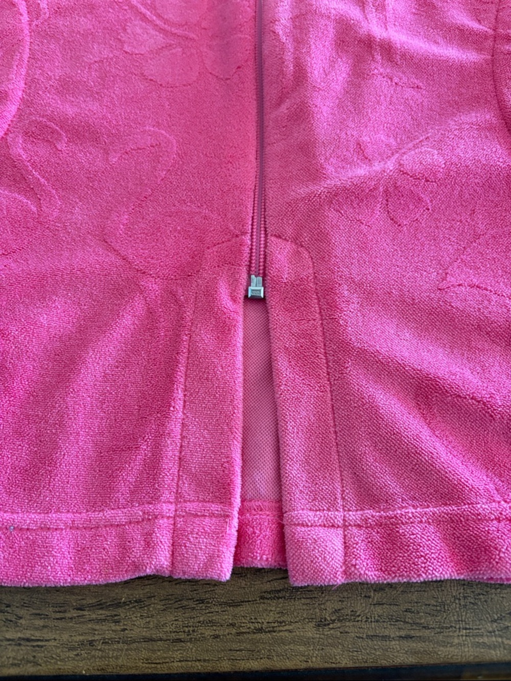 Jasmine Rose Terrycloth CoverUp Size S/P Hot Pink Flamingo - Picture 10 of 10